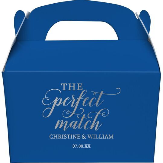 The Perfect Match Gable Favor Boxes